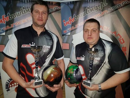 Daniel Głuchowski i Arkadiusz Dłużniewski zwycięzcy Poland Bowling Tour 2016/2017 w Łukowie 23 marca 2017.